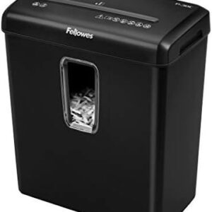Fellowes PowerShred P-30C 6 Sheet Cross-Cut Deskside Paper Shredder for The Home