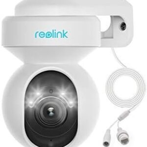 REOLINK E1 Outdoor Plug-in WiFi Security Camera, 5MP HD PTZ Camera for Home