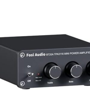Fosi Audio BT20A Bluetooth 5.0 Stereo Audio 2 Channel Amplifier Receiver Mini