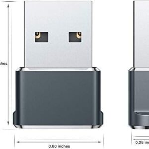 USB C Female to USB Male Adapter (3 Pack),Type C to USB A Charger Cable Adapter
