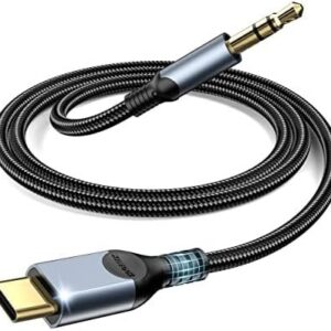 ZOOAUX USB C to 3.5mm Audio Aux Jack Cable[4ft], Type C Adapter to 3.5mm