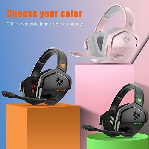 NUBWO G06 Dual Wireless Gaming Headset with Microphone for PS5, PS4, PC, Mobile - Image 8