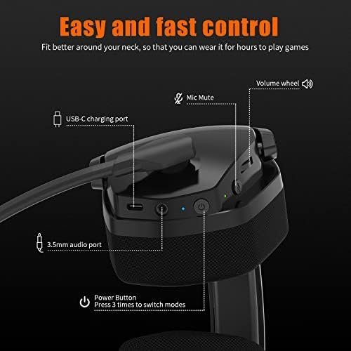 NUBWO G06 Dual Wireless Gaming Headset with Microphone for PS5, PS4, PC, Mobile - Image 6