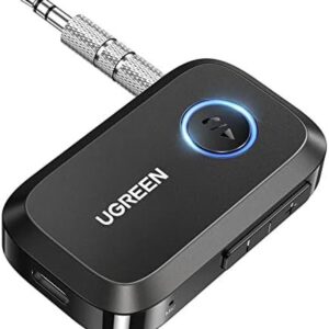 UGREEN 5.3 Aux Bluetooth Adapter for Car, [Greater Connection] 3.5mm