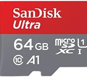 SanDisk 64GB Ultra MicroSDXC UHS-I Memory Card with Adapter