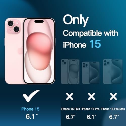 JETech Screen Protector for iPhone 15 6.1-Inch with Camera Lens Protector - Image 3