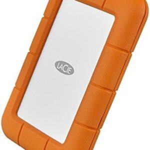 LaCie Rugged USB-C 5TB External Hard Drive Portable HDD – USB 3.0, Drop Shock