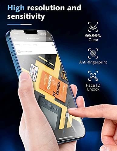 LK 3 Pack iPhone 13 Screen Protector with 3 Pack Camera Lens Protector - Image 3