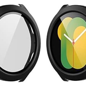 Langboom Black Hard Case Compatible with Samsung Galaxy Watch 5 Galaxy Watch 4