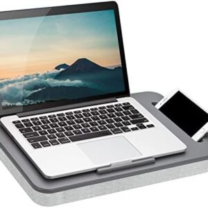LAPGEAR Sidekick Lap Desk with Device Ledge and Phone Holder - Gray