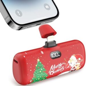 Taegila Portable Charger for iPhone Christmas Edition, 5000mAh