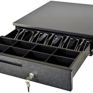 ADD Cash Drawer 16"x16.5"x4" POS Cash Box with Cash Register Till Tray