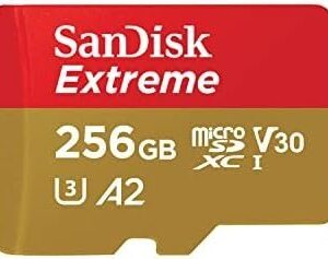 SanDisk 256GB Extreme microSDXC UHS-I Memory Card with Adapter - Up to 190MB/s