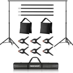Neewer Photo Studio Backdrop Support System, 10ft/3m Wide 6.6ft/2m High