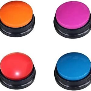 Artist Unknown 4 Color Voice Recording Button, Dog Buttons for Communication Pet