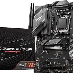 MSI B650 Gaming Plus WiFi Gaming Motherboard (AMD AM5, ATX, DDR5, PCIe 4.0, M.2
