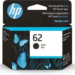 HP 62 Black Ink Cartridge | Works with HP ENVY 5540, 5640, 5660, 7640 Series