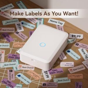 NIIMBOT D110 Label Maker Machine with Tape Portable Bluetooth Label Printer
