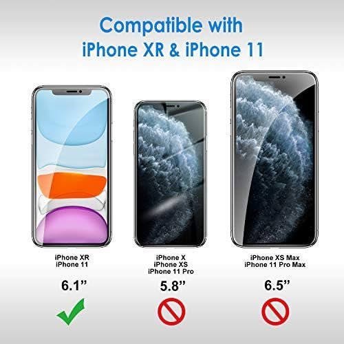 JETech Screen Protector for iPhone 11 and iPhone XR 6.1-Inch, Tempered Glass - Image 3