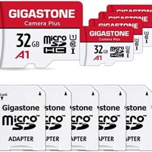 Micro SD Card 32GB 5-Pack, Camera Plus, MicroSDHC Memory Card