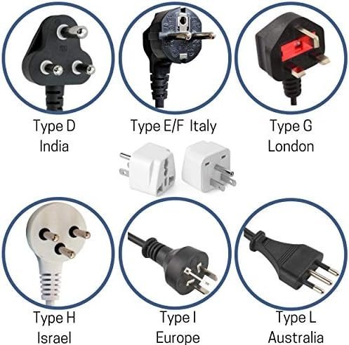 Bates- European Plug Adapter, 2 pc, Travel Adapter, US to Europe Plug Adapter - Image 4