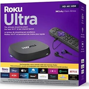 Roku Ultra LT (4K/HDR/HD) Streaming Player with Enhanced Voice Remote