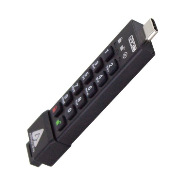 Apricorn 128GB Aegis Secure Key 3 NXC 256-Bit Hardware-Encrypted USB 3.2 Type C Flash Drive - Image 4