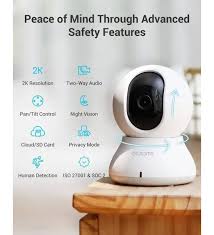 blurams Security Camera, 2K Indoor Camera 360° Pet Camera for Home Security