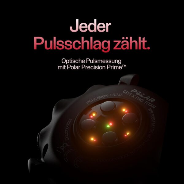 Polar Grit X Pro - GPS Multisport Smartwatch - Military Durability, Sapphire Glass, Wrist-Based Heart Rate, Long Battery Life, Navigation - Ideal for Outdoor Sports, Trail Running, Hiking, Black - Image 2