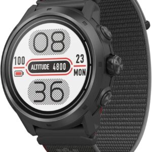 COROS APEX 2 Pro Outdoor GPS Watch, 1.3" Sapphire Titanium, 24-Day Battery Life, Dual-Freq GPS, On-Wrist Navigation, Offline Maps, Heart Rate Monitor, Track Sleep, Running, Biking, Climbing-Black