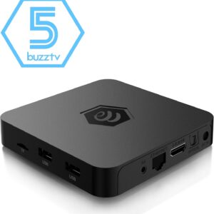 BuzzTV B5 Android 11 TV Box, 2GB RAM, 16GB Storage, 4K UHD, HDMI Output, Wi-Fi, Smart TV Box for Movies, Apps, TV Shows, and Entertainment