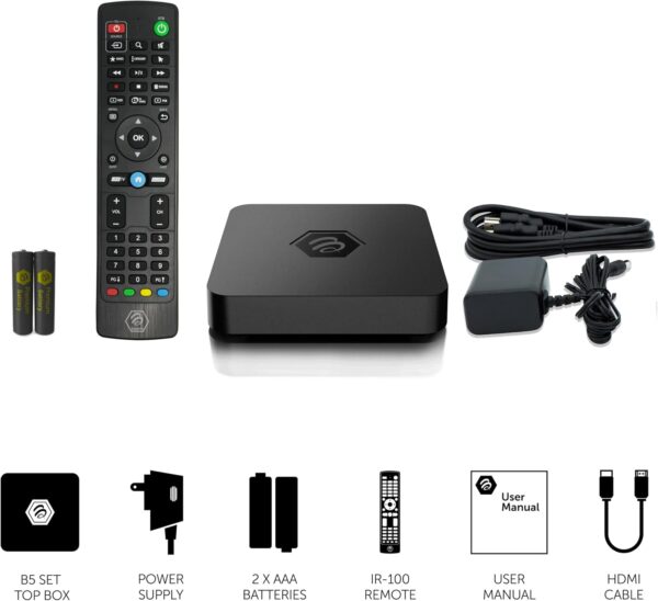 BuzzTV B5 Android 11 TV Box, 2GB RAM, 16GB Storage, 4K UHD, HDMI Output, Wi-Fi, Smart TV Box for Movies, Apps, TV Shows, and Entertainment - Image 4